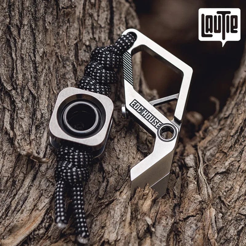 EDC Lanyard Bead – LAUTIE Wormhole Pendant | Titanium Zircuti Copper