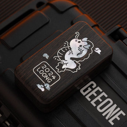 Haptic Slider – Liaoliao EDC Mu Linglong | African Blackwood Jade Mother of Pearl
