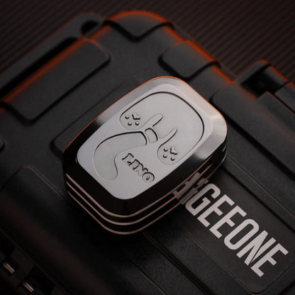 Fidget Slider EDC – LINO EDC Yuli | Polished Zirconium Push Slider