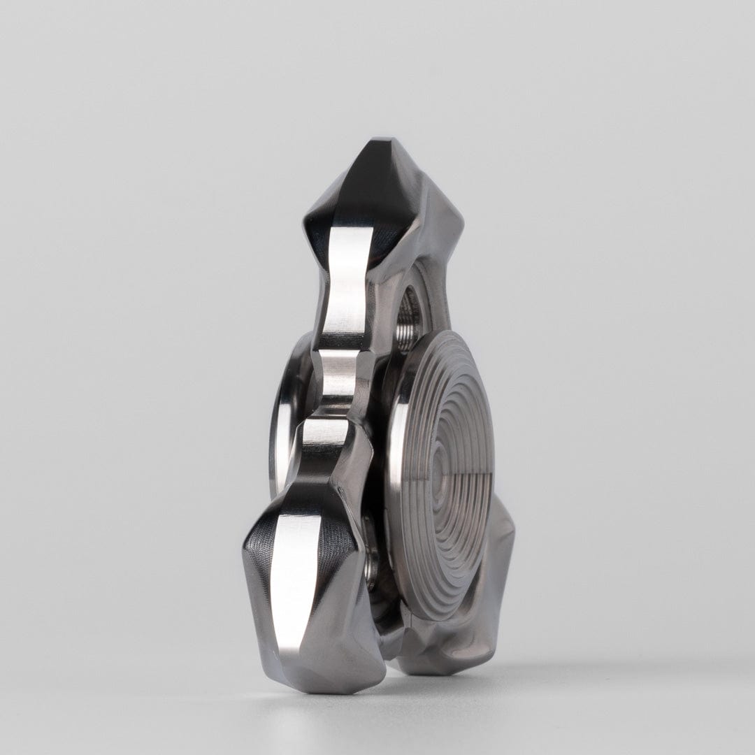 Fidget Spinner EDC – LQ EDC Thorns and Fog | Stainless Steel Zirconium Knife Grain Spinner