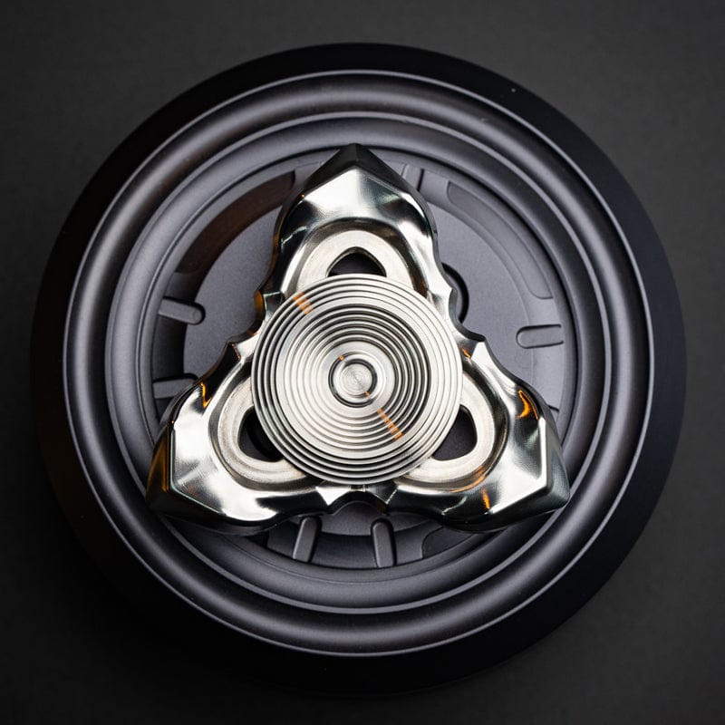 Fidget Spinner EDC – LQ EDC Thorns and Fog | Stainless Steel Zirconium Knife Grain Spinner