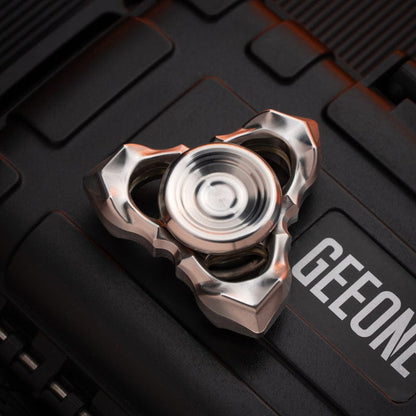 Fidget Spinner EDC – LQ EDC Thorns and Fog | Stainless Steel Zirconium Knife Grain Spinner