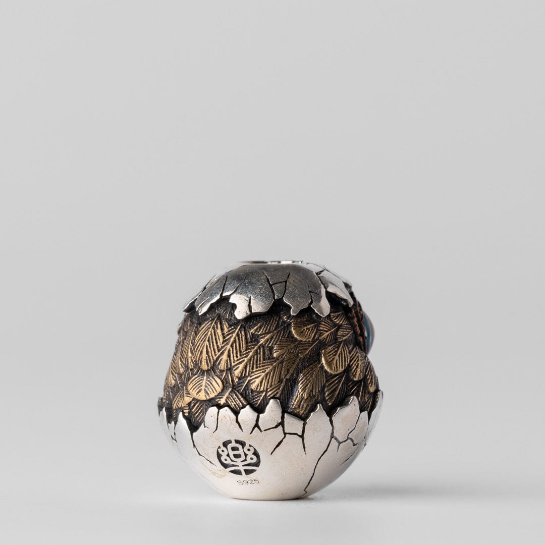 Knife Bead – LY EDC Owl Eggshell Lanyard Bead | Brass 925 Silver Cupronickel EDC Pendant