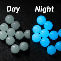 Luminous beads 6mm (4pcs)-blue