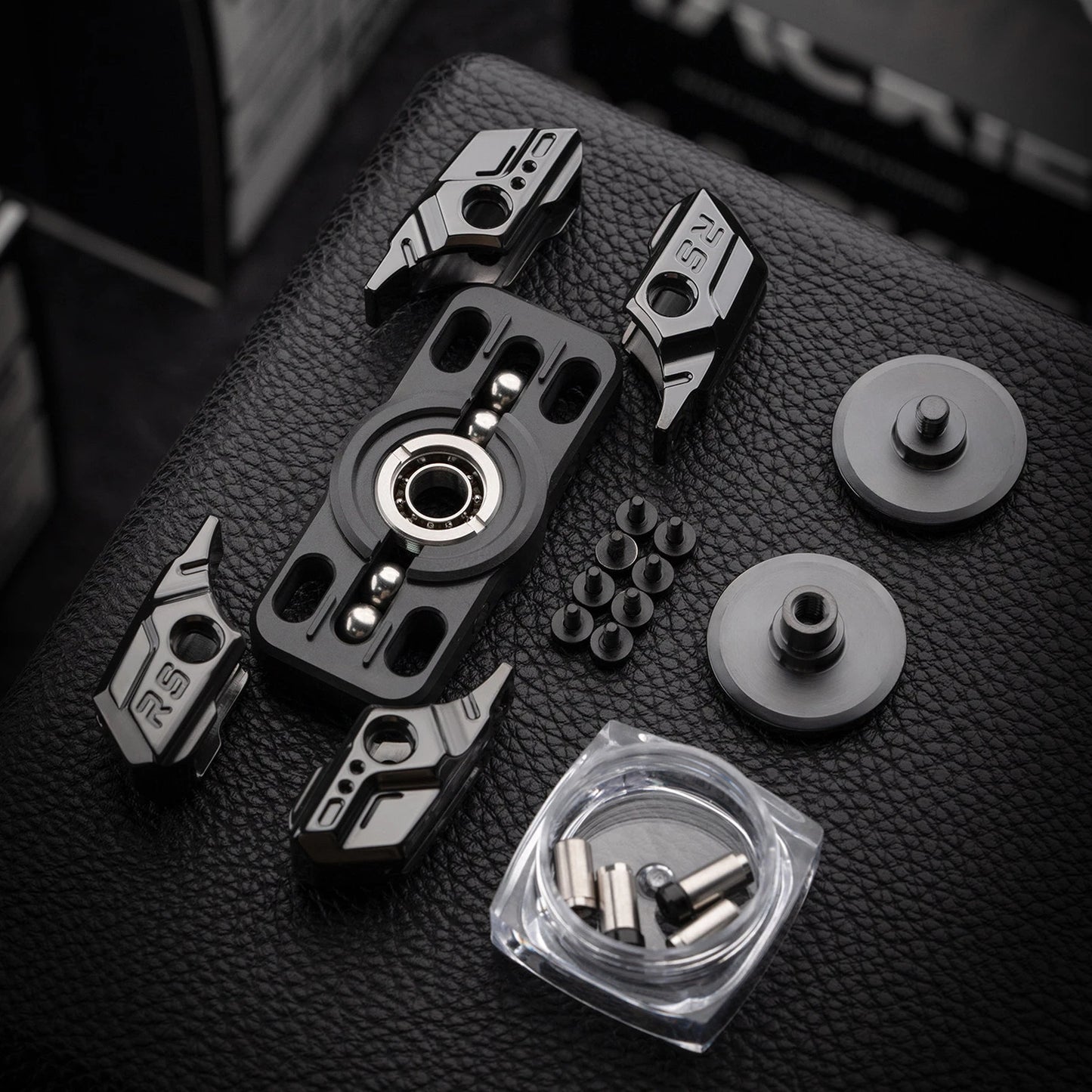 Exploded view of MACKIE Starship 2.0 spinner parts and armor plates