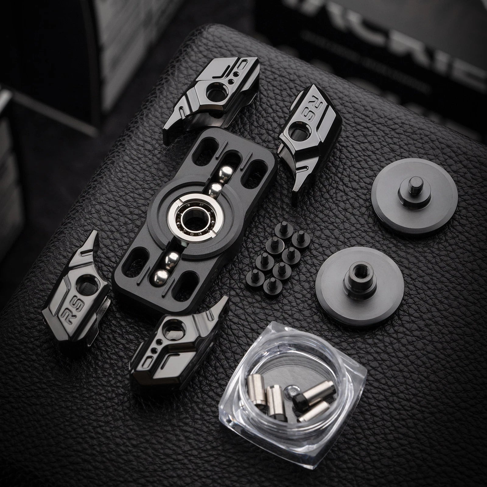 Exploded view of MACKIE Starship 2.0 spinner parts and armor plates