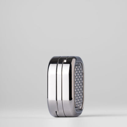 Clicker Slider – MACKIE CP3 Nano | Stainless Steel Damascus Damasteel EDC Push Slider