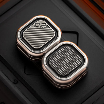 Clicker Slider – MACKIE CP3 Nano | Stainless Steel Damascus Damasteel EDC Push Slider