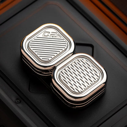 Clicker Slider – MACKIE CP3 Nano | Stainless Steel Damascus Damasteel EDC Push Slider