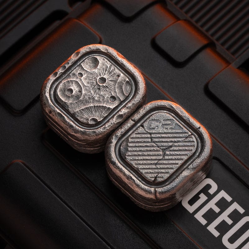 Clicker Slider – MACKIE CP3 Nano | Stainless Steel Damascus Damasteel EDC Push Slider