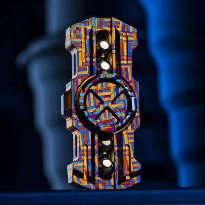 MACKIE Holy Sword spinner in a colorful woven-pattern finish