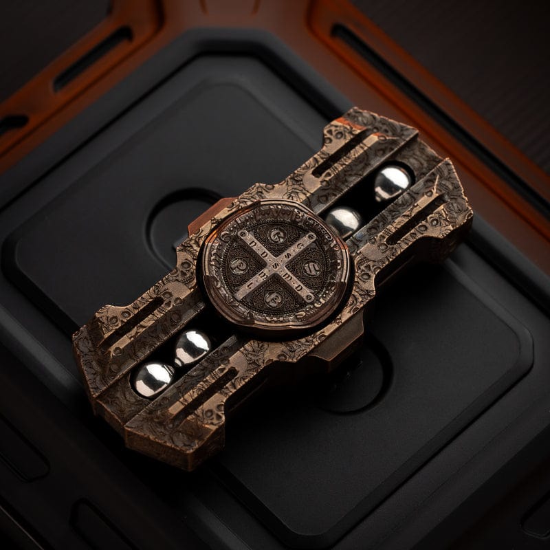 Gyroscope Toy – MACKIE Holy Sword EDC | Titanium Zirconium Mokuti Copper Fidget Spinner