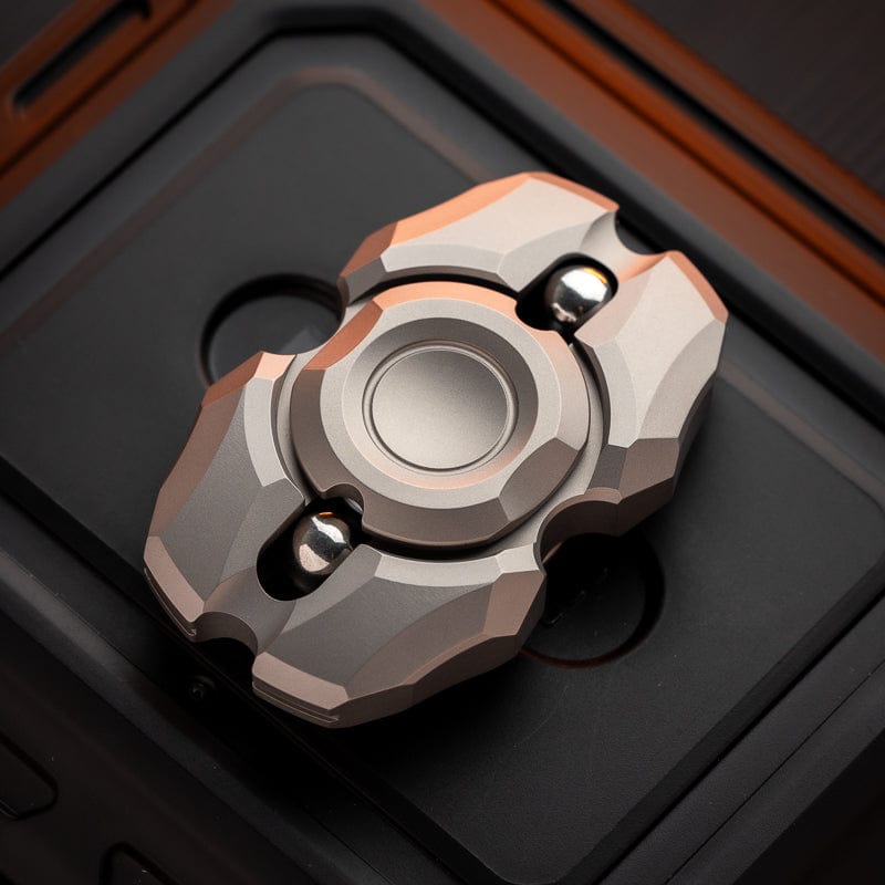 Hand Spinner – MACKIE Pulse | Titanium Brass Stainless Steel DIY Engraving EDC Gyroscope