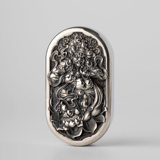 Haptic Coin – Magic Art Yellow Jambhala | Brass Cupronickel Copper EDC