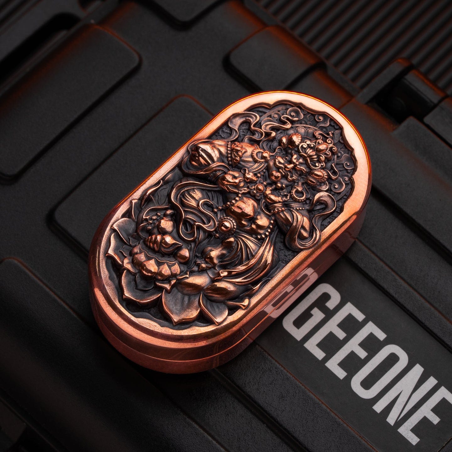 Haptic Coin – Magic Art Yellow Jambhala | Brass Cupronickel Copper EDC