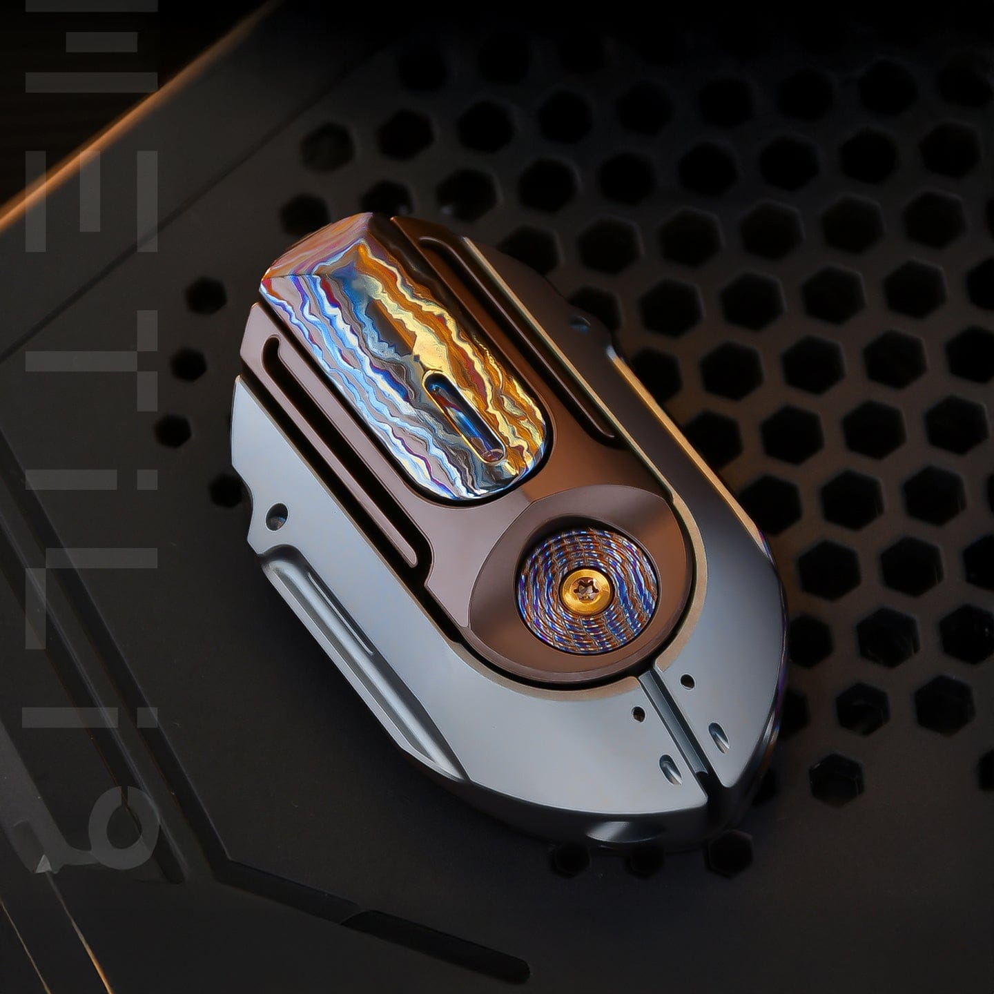 Fidget Slider EDC – Metilis Roche Strike 2.0 | Titanium Zircuti Mokuti Push Slider