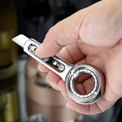 MODERN EDC utility knife and ring spinner handheld view