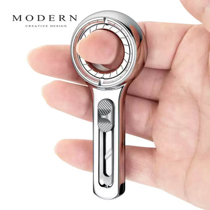 MODERN retractable EDC utility knife with ring spinner in hand
