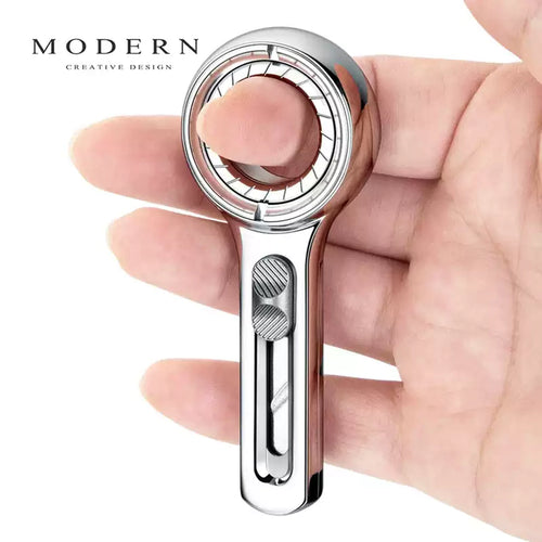 MODERN retractable EDC utility knife with ring spinner in hand
