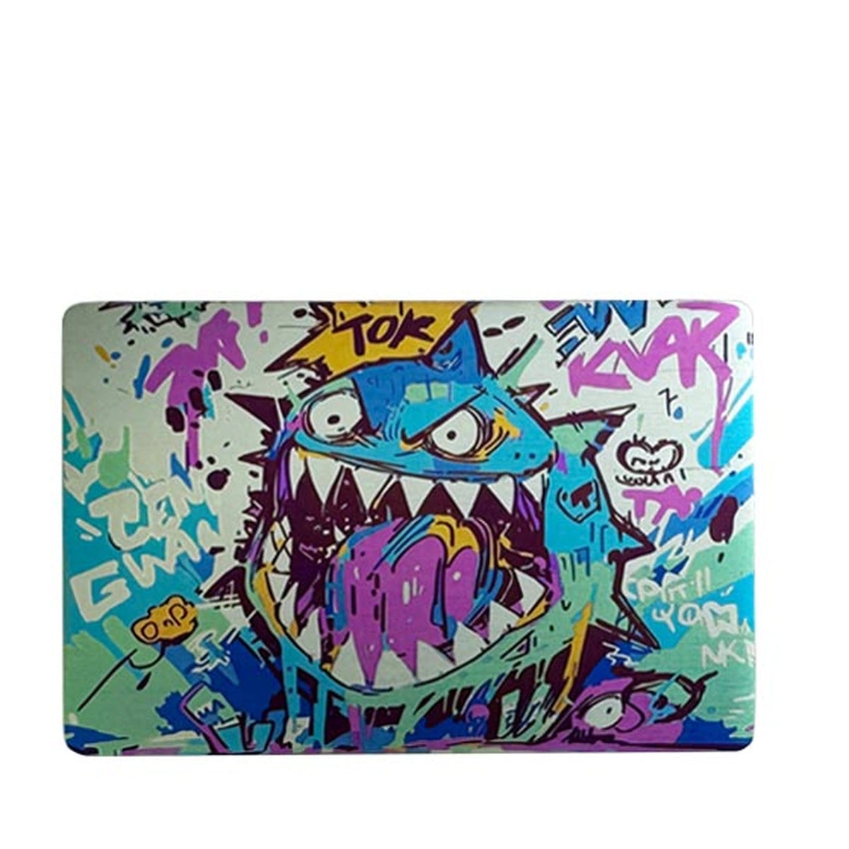 Illustrated Titanium Morale Patch: cartoon shark artwork with lettering (gallery view 07).