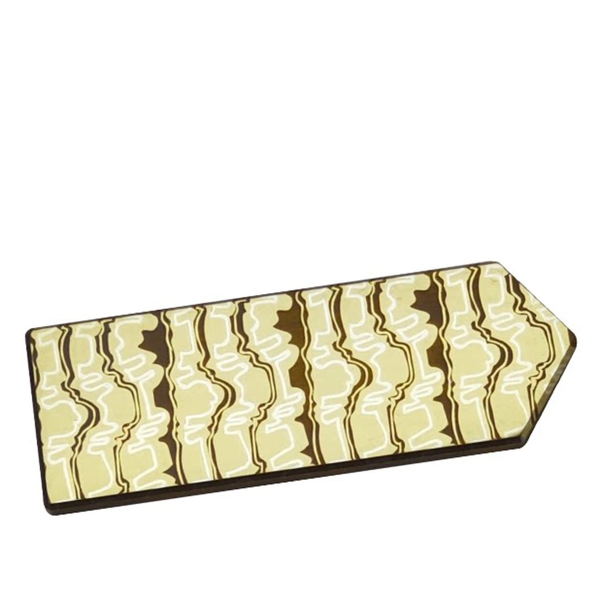 Patterned Titanium Morale Patch: gold contour-pattern patch shown at an angle (gallery view 06).
