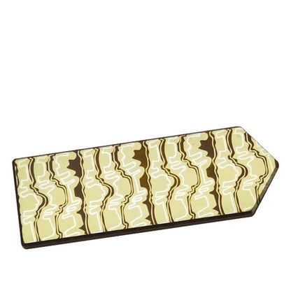 Patterned Titanium Morale Patch: gold contour-pattern patch shown at an angle (gallery view 06).