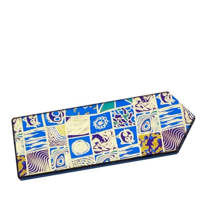 Patterned Titanium Morale Patch: illustrated panel-pattern patch shown at an angle (gallery view 07).