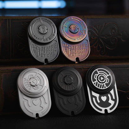 Tactile Slider – MOT MIX | Mokuti Zircuti Mokume Zirconium EDC Push Slider