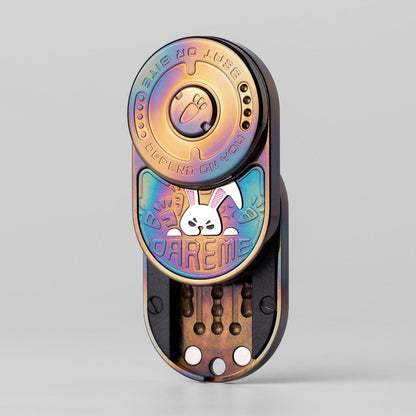 Tactile Slider – MOT MIX | Mokuti Zircuti Mokume Zirconium EDC Push Slider