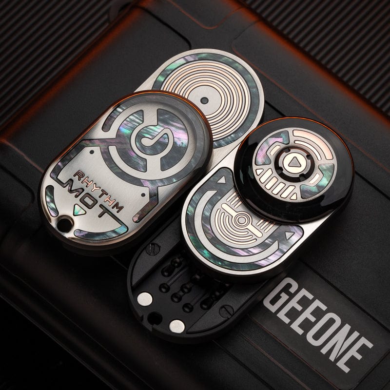 Tactile Slider – MOT MIX | Mokuti Zircuti Mokume Zirconium EDC Push Slider