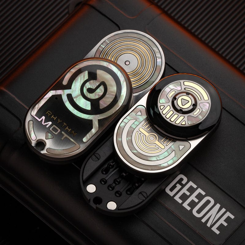 Tactile Slider – MOT MIX | Mokuti Zircuti Mokume Zirconium EDC Push Slider