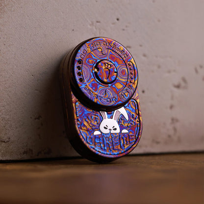 Tactile Slider – MOT MIX | Mokuti Zircuti Mokume Zirconium EDC Push Slider