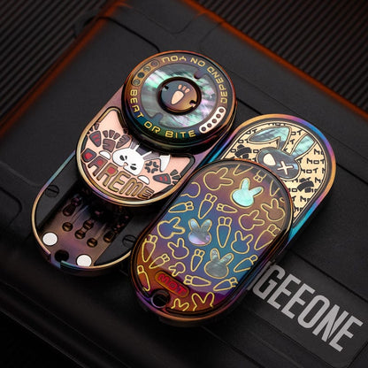 Tactile Slider – MOT MIX | Mokuti Zircuti Mokume Zirconium EDC Push Slider