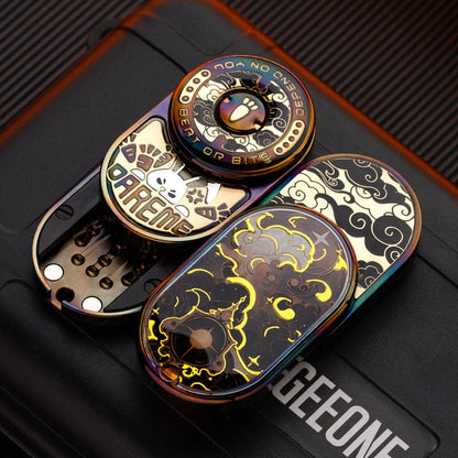 Tactile Slider – MOT MIX | Mokuti Zircuti Mokume Zirconium EDC Push Slider