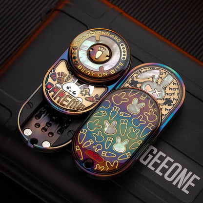 Tactile Slider – MOT MIX | Mokuti Zircuti Mokume Zirconium EDC Push Slider