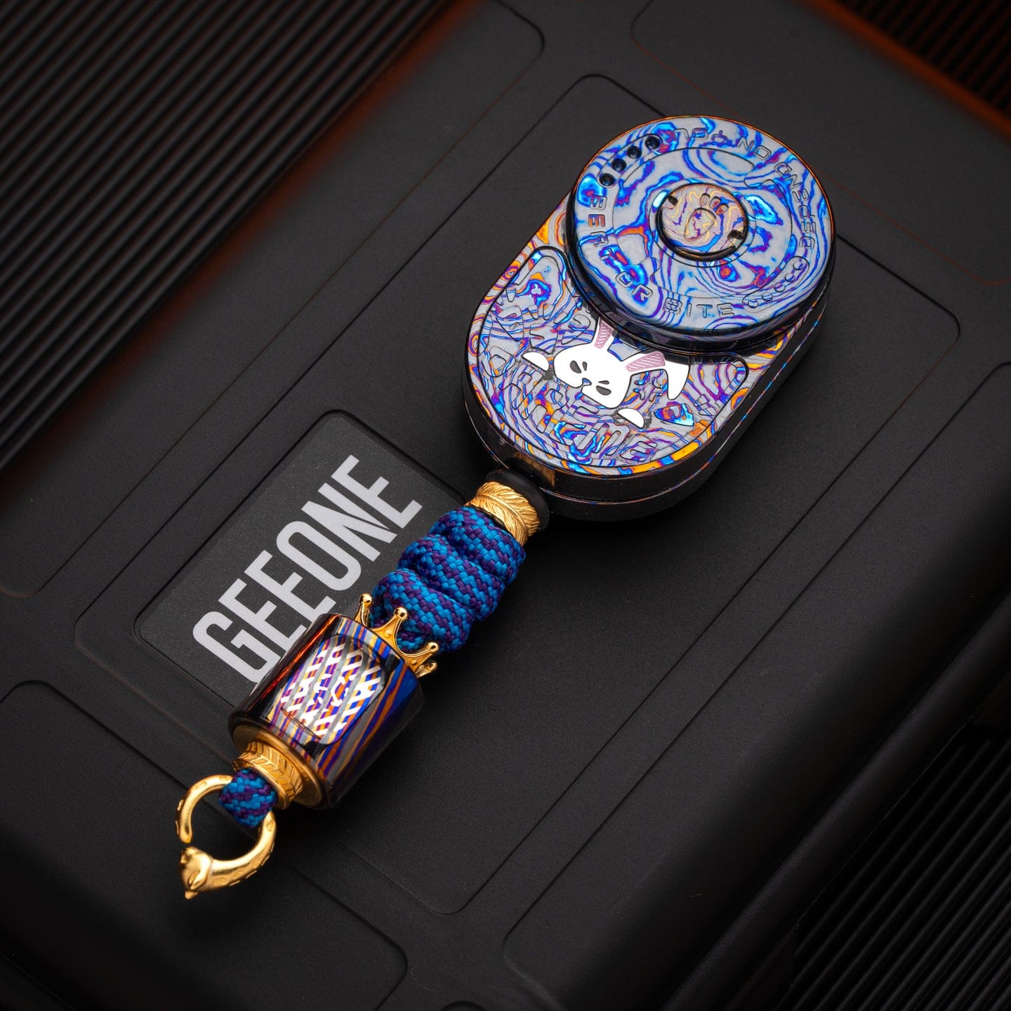 Tactile Slider – MOT MIX | Mokuti Zircuti Mokume Zirconium EDC Push Slider