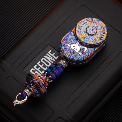 Tactile Slider – MOT MIX | Mokuti Zircuti Mokume Zirconium EDC Push Slider