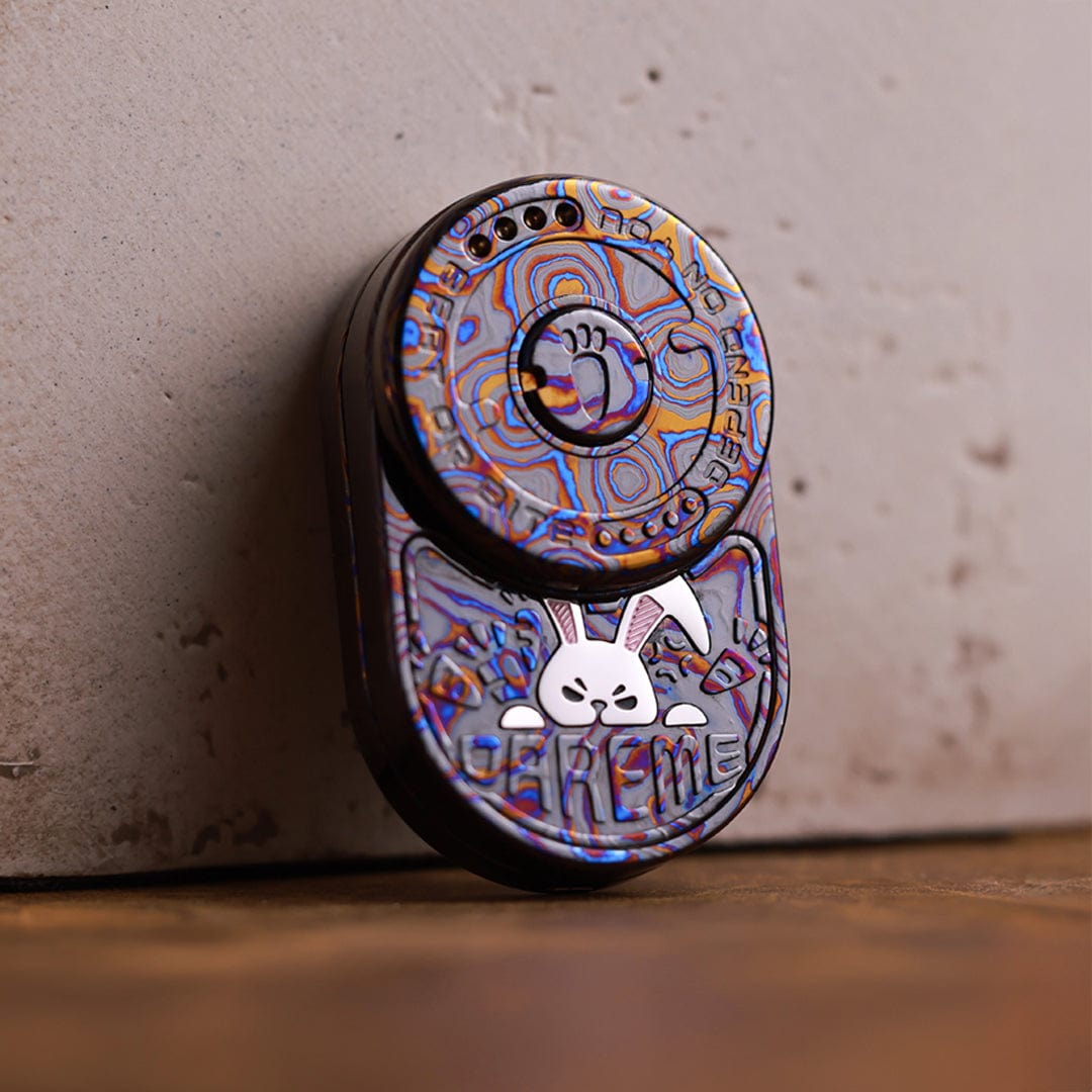 Tactile Slider – MOT MIX | Mokuti Zircuti Mokume Zirconium EDC Push Slider