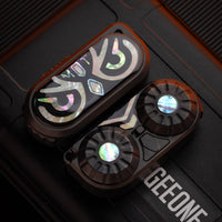 Blackened Stainless Steel (white shell crystal sealing)