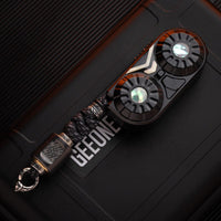 Blackened Stainless Steel (white shell crystal sealing)+Scroll braiding kit