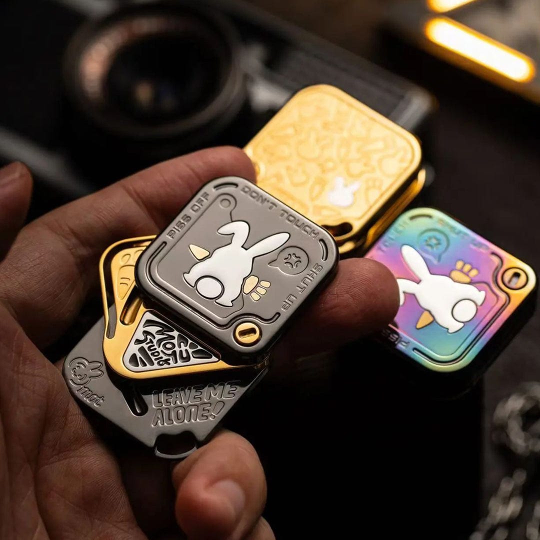 Fidget Spinner – MOT SNAP | Zirconium Oil Slick Blackened Golden Mokuti EDC