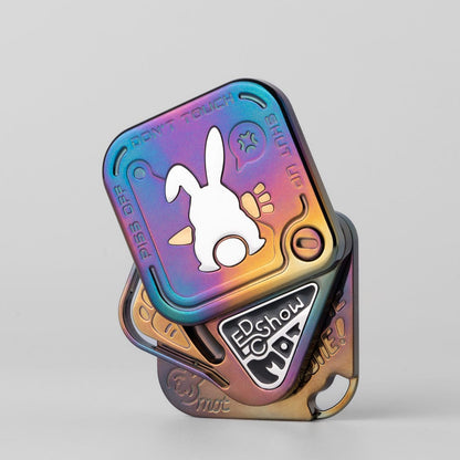 Fidget Spinner – MOT SNAP | Zirconium Oil Slick Blackened Golden Mokuti EDC