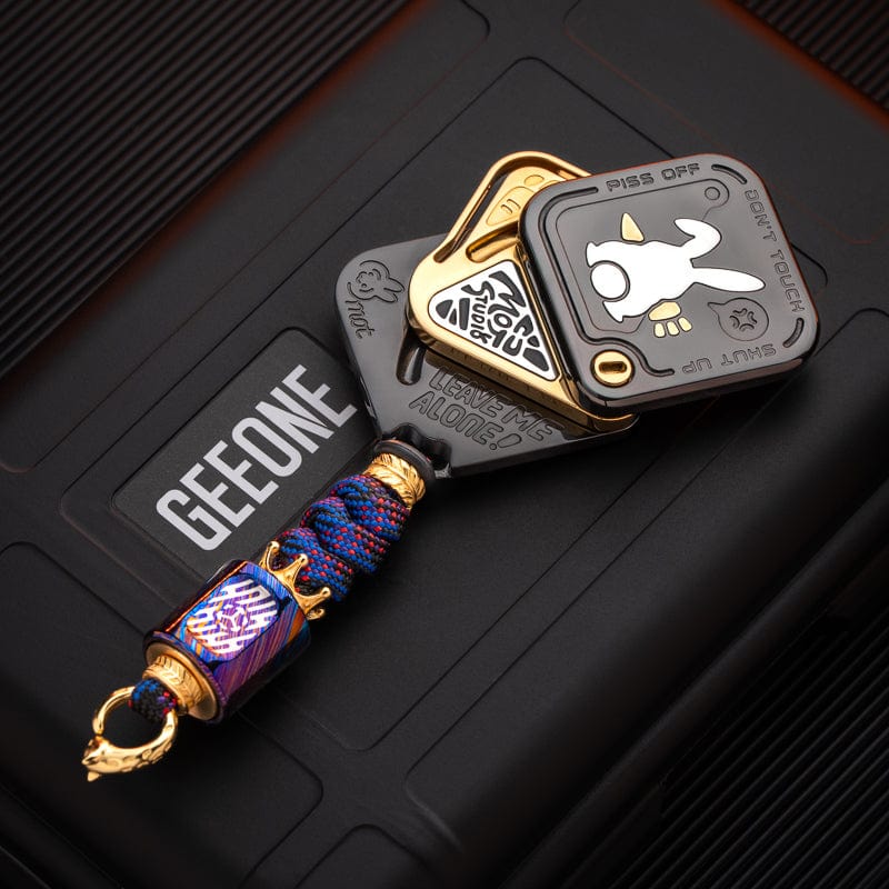 Fidget Spinner – MOT SNAP | Zirconium Oil Slick Blackened Golden Mokuti EDC