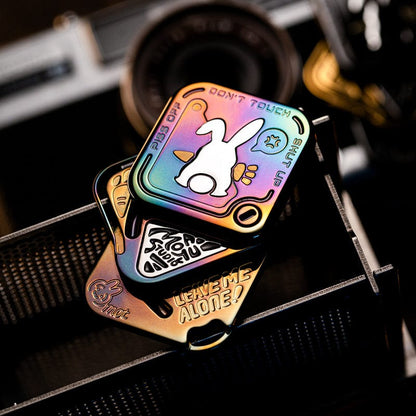 Fidget Spinner – MOT SNAP | Zirconium Oil Slick Blackened Golden Mokuti EDC