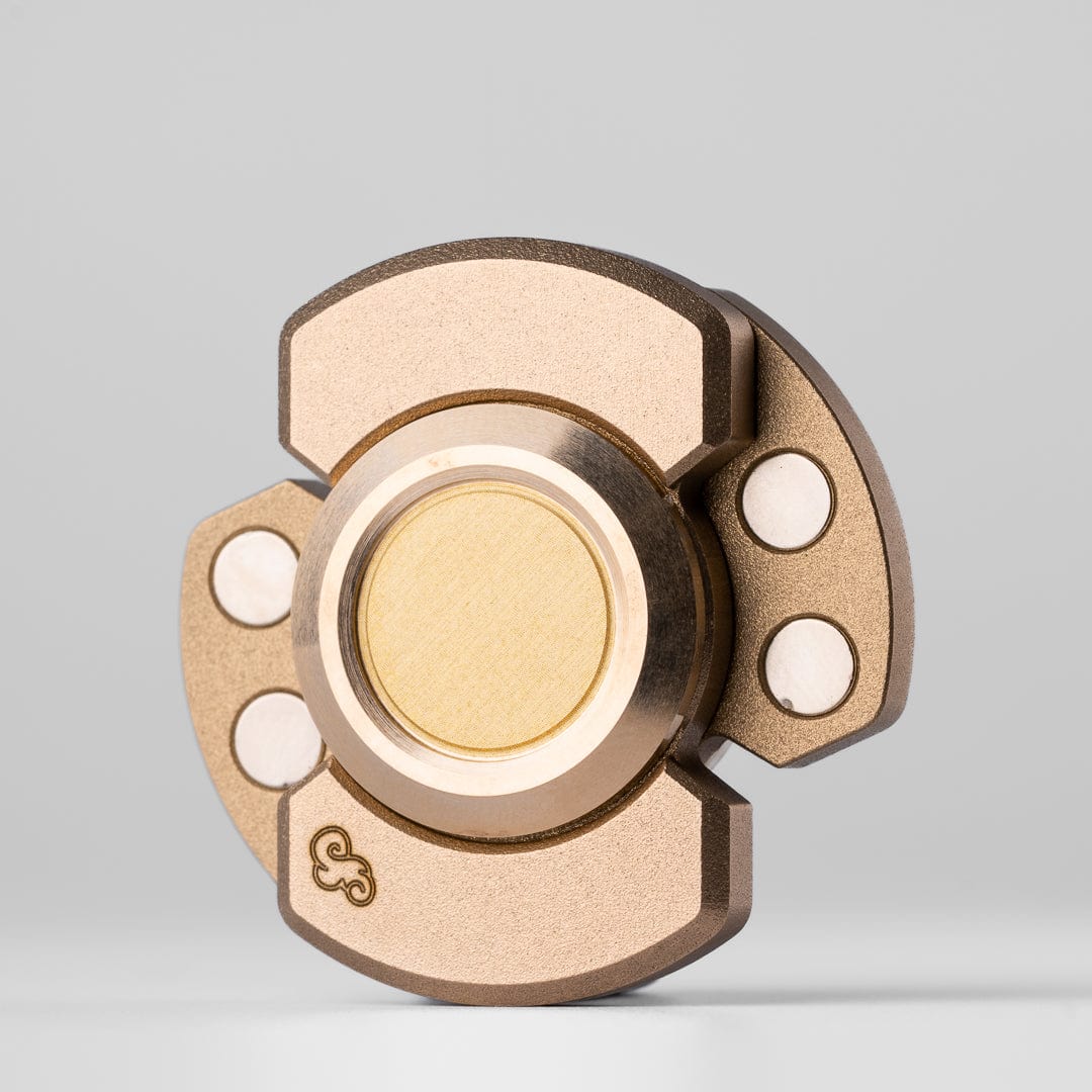 Fidget Spinner EDC – Three Body Cube Series | Stainless Steel Zirconium Brass Copper PEI