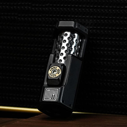 Slider Fidget Toy – MUYI Musketeer | Damascus Titanium Zirconium Glow EDC Modular
