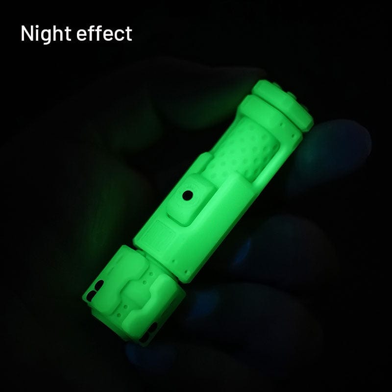 Slider Fidget Toy – MUYI Musketeer | Damascus Titanium Zirconium Glow EDC Modular