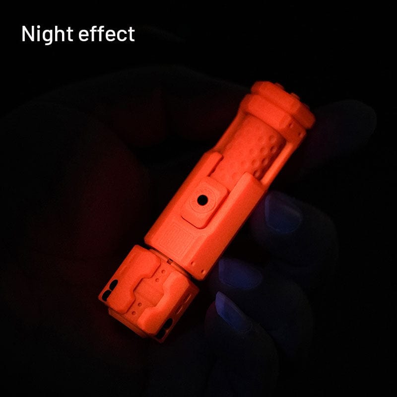 Slider Fidget Toy – MUYI Musketeer | Damascus Titanium Zirconium Glow EDC Modular