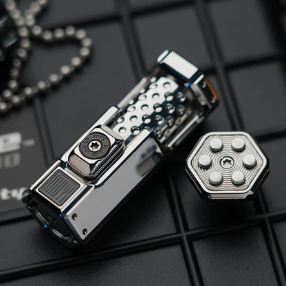 Slider Fidget Toy – MUYI Musketeer | Damascus Titanium Zirconium Glow EDC Modular
