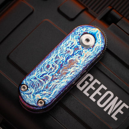 Folding Knife – New Play Capsule Pocket Knife | S390 Titanium EDC Multi Tool